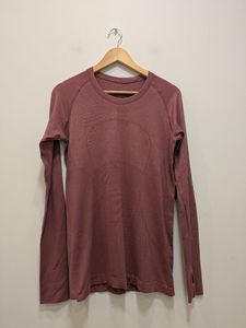 Clothing And Accessories: Mauve Lululemon Swiftly Tech Long Sleeve, Large