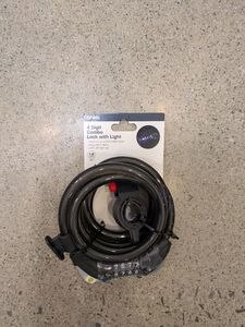 Black Anko 4-Digit Combo Lock, 1.8 m