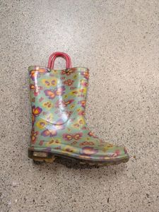 Footwear: Green  Kids Butterfly Gumboots, EU 31