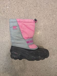 Pink Sorel Flurry Snow Boots, EU 34