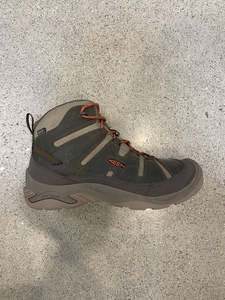 Footwear: Dark Olive Keen Circadia Mid Waterproof, EU 44.5