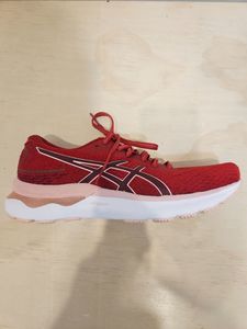 Footwear: Red ASICS Gel-Nimbus 24, EU 42