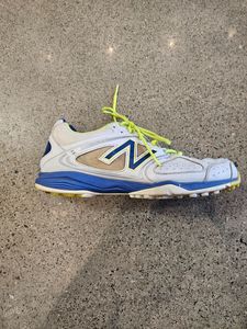 White New Balance Cricket Shoes, EU 47.5