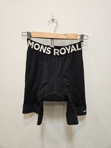 Water Sports: Black Mons Royale Padded bike liner shorts, XS