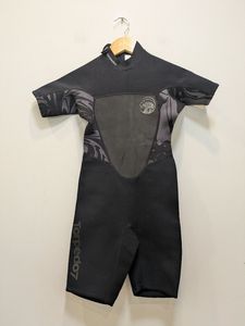 Black Torpedo7 Kids 2/2 mm Spring Wetsuit, 8-10