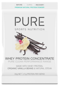 PURE Whey Protein Powder Travel Sachets