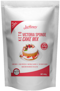 Keto Supplements: Justine's Keto Victoria Sponge Cake Mix