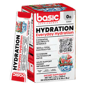 Electrolytes: Basic Supplements Hydration Sugar Free Electrolyte Drink