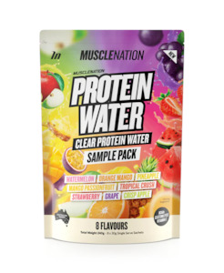 Collagen: Muscle Nation Protein Water 8 Serve Sample Pack