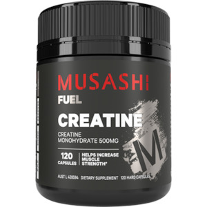 Musashi Creatine Monohydrate 500mg Capsules *Gift*