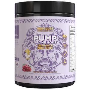 Best Selling Pre Workout: Hercules Pump of The Gods - Non-stim Pre Workout