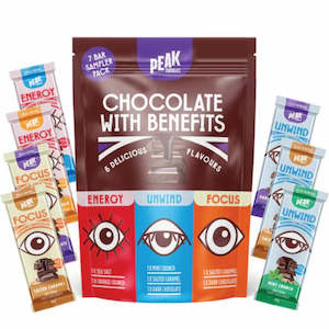 Weight Management: Peak Chocolate Full Range 7 Bar Sample Pack