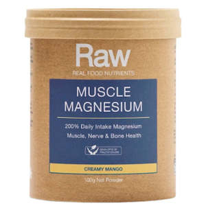 Raw Real Food Nutrients Muscle Magnesium Powder