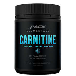 Best Selling Supplements: Pack Nutrition Elementals Carnitine Powder 100g