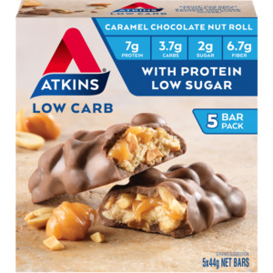 Best Selling Protein Bars: Atkins Low Carb Caramel Chocolate Nut Roll