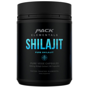Best Selling Supplements: Pack Nutrition Elementals Shilajit 40% Fulvic Acid Caps