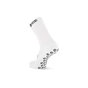 Socks: Grip Socks - White Crew