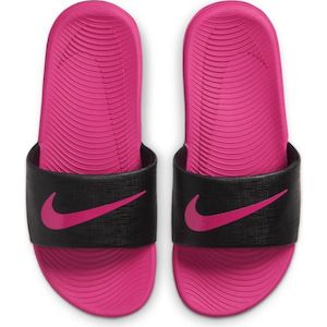 NIKE KIDS KAWA SLIDE - PNK/BLK