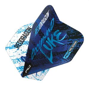 Flights: RED DRAGON LUKE HUMPHRIES YIN YANG FLIGHTS | BLU/WHT