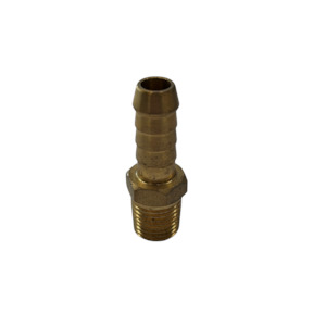 Brass Fittings: Brass Male Hose Tail ¼” BSPM x ³∕8” tail • Croplands Spray