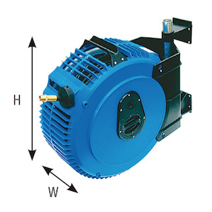 Components: Hose Reel Retractable 15m x 10mm, Mount Bracket • Croplands Spray