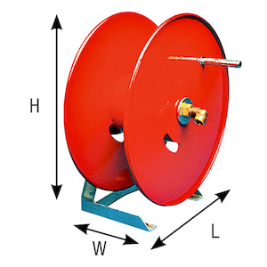 Components: Hose Reel 50m x 12mm, Base Mount • Croplands Spray