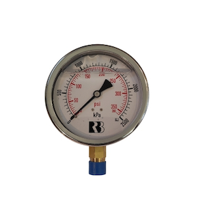 Components: Bottom Entry 3/8" Pressure Gauge 100mm 360psi • Croplands Spray