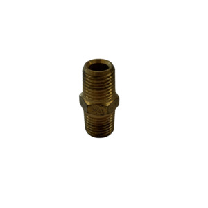 Brass Fittings: Brass Hex Nipple 1/4" • Croplands Spray