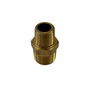 Brass Hex Nipple 3/4 x 1/2 • Croplands Spray