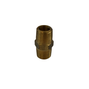 Brass Fittings: Brass Hex Nipple 3/8" • Croplands Spray