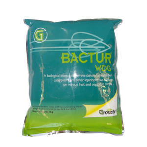 Insecticides: Bactur Organic insecticide - discontinued - see Genius BT 500g