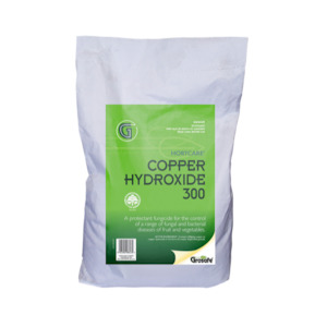 Fungicides: Hortcare® Copper Hydroxide 300 fungicide 10Kg - see Champ copper