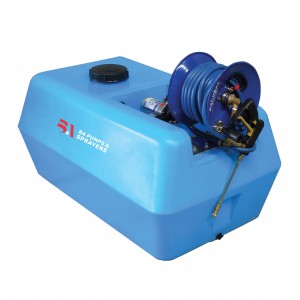 Deckmount Sprayer, Ezi-Spot 200L 12V 11.3Lpm hose reel & reg valve
