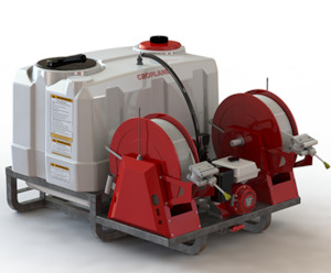 Deckmount Sprayer 600L, with 46.3L/min pump & Twin 100M Retraspray Reel