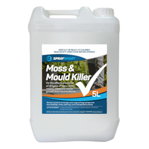 Cleaning: Boss/ Mostox Biocide 5L - discontinued see SpraySmart Moss & Mould killer