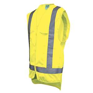 Day/night Safety Vest Hi vis Yellow c/ pocket 3XL