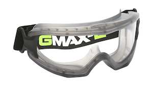 Gmax E clear, vented, splashproof Goggle