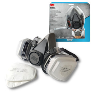 Respiratory Protection: 3M 6000 Series Agri Chemical Respirator Kit- consider RESK8600