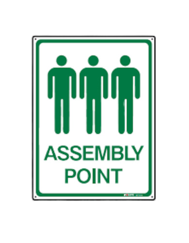 Signage: Sign. Assembly Point 225x300mm