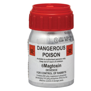 Pest Control: Magtoxin 100g 166 pellets For control of rabbits