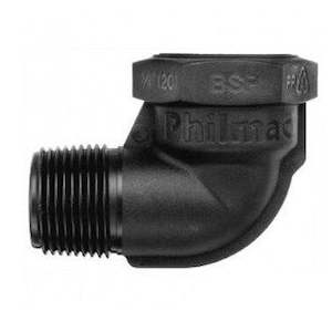 Plastic 90deg Elbow M&F 3/4"BSP