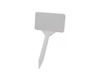 Plant Label 120mm high. Tag 50x90mm White