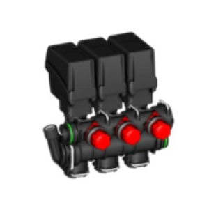 Arag 3 section valve bank with bypass