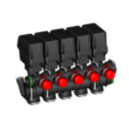 Arag 5 section valve bank with bypass