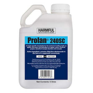 Orchard Sprays: Prolan 240SC Comic Insecticide 5L, Controls Codling Moth - Discontinued - See Genoxy