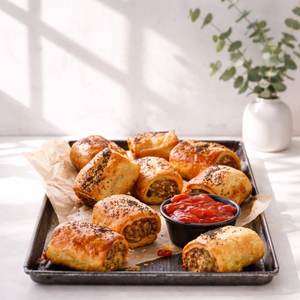 Products: Sausage Roll Selection Spread The Love Catering North Shore Auckland