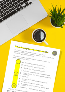 Products: Hunger Satiety Scale – Intuitive Eating Tool