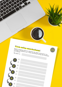 Deep Dive Why Worksheet – Motivation Clarity Tool