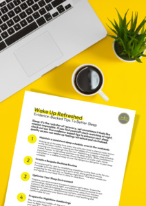 Products: Top Tips to Wake Up Feeling Refreshed – Sleep & Recovery Tool