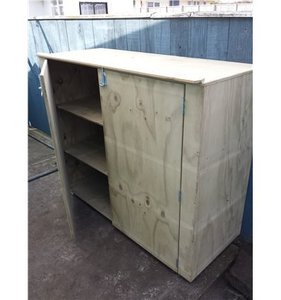 Products: Plywood Storage Cupboard - 2.4m w x 0.8m h x 0.5m d